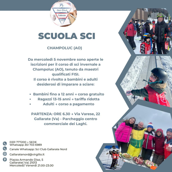 scuola sci 2025-26